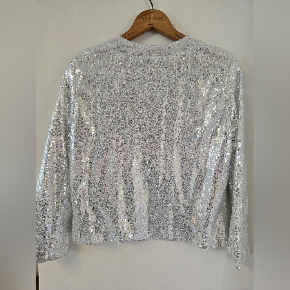 Silver Sequin Jacket - image 2